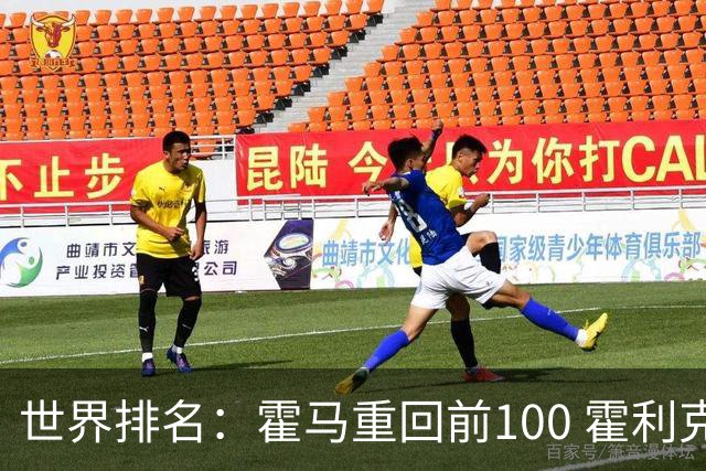 世界排名：霍马重回前100 霍利克夺冠进前150